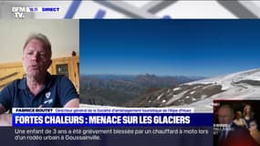 Fortes chaleurs: à l'Alpe d'Huez, "on a pris la décision d'arrêter le ski", annonce Fabrice Boutet