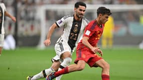 Ilkay Gundogan avec l'Allemagne face à l'Espagne, le 27 novembre 2022.