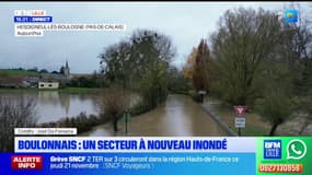 Pas-de-Calais: les images des inondations à Hesdigneul-lès-Boulogne