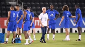 Didier Deschamps avec son groupe