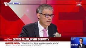 "Je ne suis pas sûr que ce soit la bonne solution": Olivier Faure évoque l'hypothèse d'une présidentielle anticipée