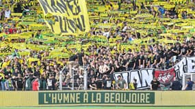 Les supporters nantais à La Beaujoire, le 21 mai 2022