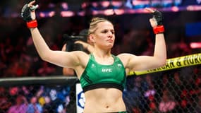 Erin Blanchfield après sa victoire sur Molly McCann en novembre 2022