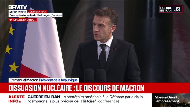 La dissuasion nucléaire est "la pierre angulaire de notre stratégie de défense", affirme Emmanuel Macron