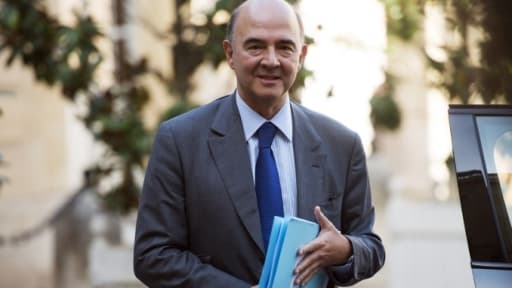 Pierre Moscovici, le ministre de l'Economie, appelle à la création d'un poste de ministre des Finances de la zone euro.