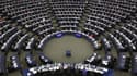 Le Parlement européen à Strasbourg. L'annonce par Nicolas Sarkozy d'une possible suspension des accords de Schengen ainsi que ses propos relatifs à l'immigration ont été sévèrement critiqués mardi par la gauche et le centre du Parlement européen. /Photo p