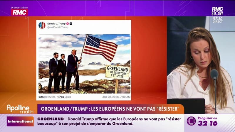 Groenland / Trump : les européens ne vont pas "résister"