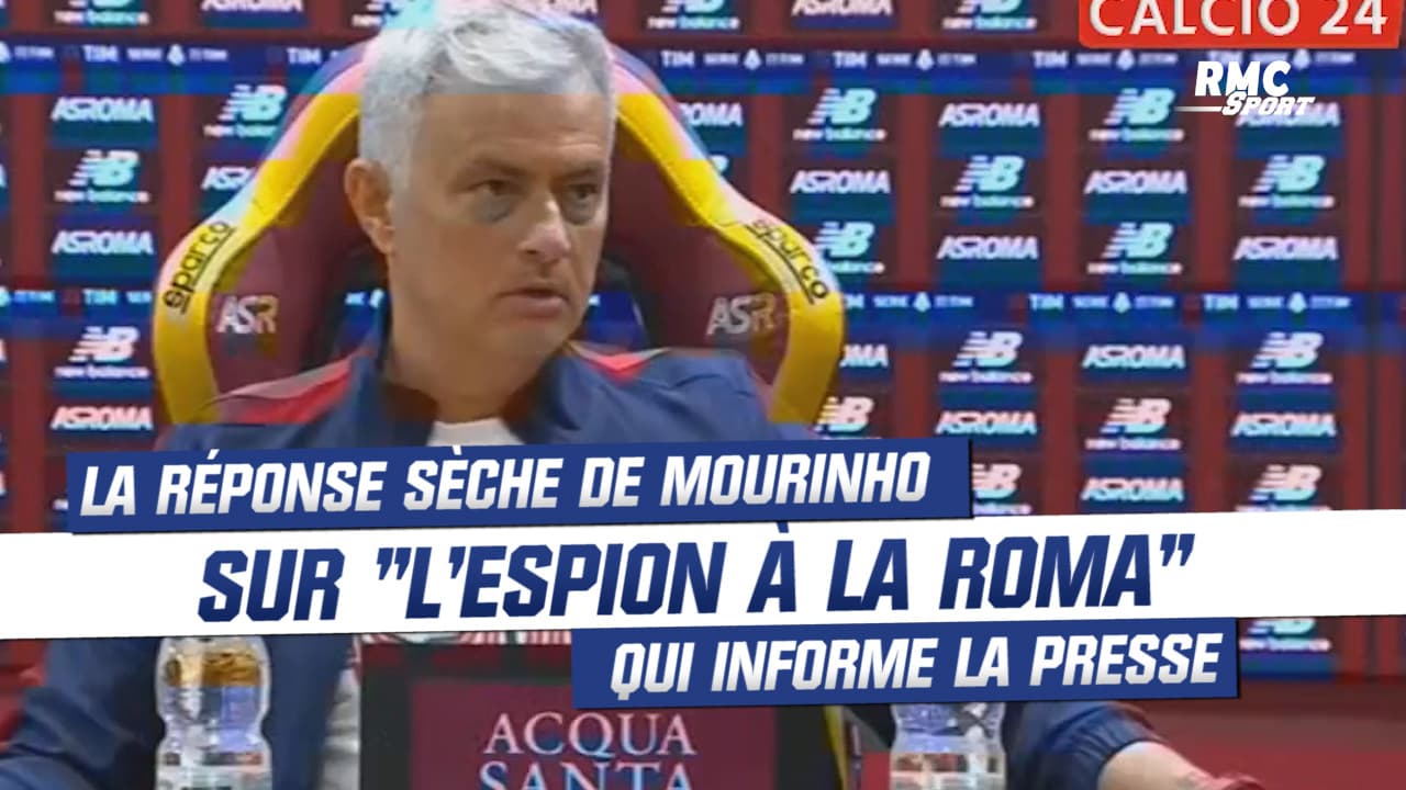 As Roma La Réponse Froide De Mourinho à Un Journaliste Sur Son Espion Au Club 