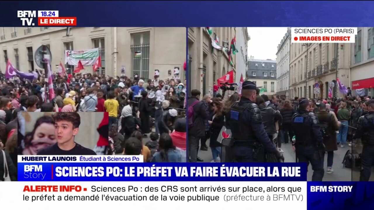 Sciences Po: "Il y a un mouvement de masse majoritaire" affirme Hubert