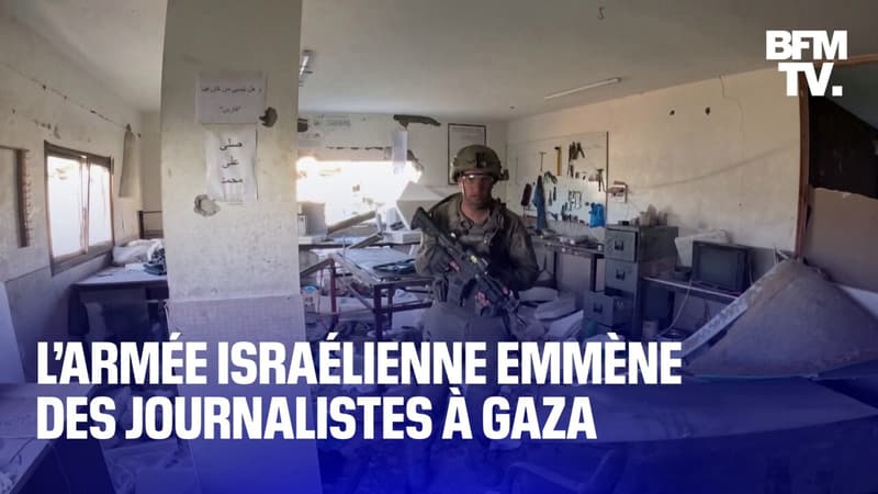 L'armée israélienne emmène des journalistes à Gaza et montre les dégâts sur place