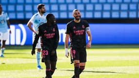 Ferland Mendy et Karim Benzema