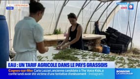Eau: un tarif agricole dans le pays grassois