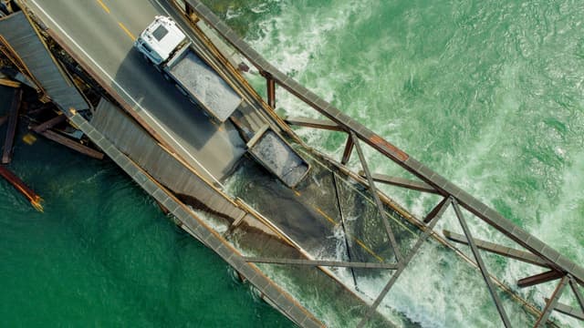 Norvège: un pont routier s'effondre au dessus de l'eau