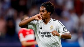 Endrick lors de la victoire du Real Madrid face à Stuttgart en Ligue des champions, le 17/09/2024