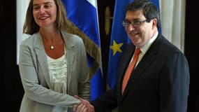 La chef de la diplomatie européenne Federica Mogherini était en visite à Cuba.