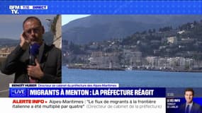 Benoît Huber, directeur de cabinet de la préfecture des Alpes-Maritimes: "Depuis le début de l'année, nous avons un flux à la frontière franco-italienne qui a été multiplié par quatre"