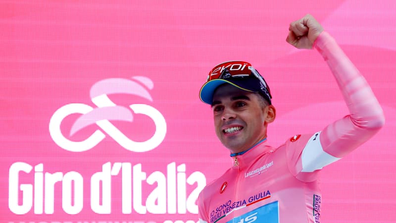 Guillermo Thomas Silva apres sa victoire sur la deuxieme etape du Giro 2026 le 9 mai 2026 2283370