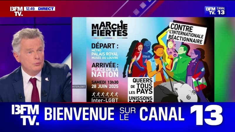 Fabien Roussel sur l'affiche de la marche des fiertés 2025 qui fait polémique: 