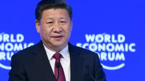 Xi Jinping en visite au forum économique mondial de Davos. 
