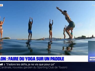 Toulon: faire du yoga sur un paddle