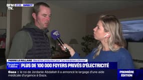 "On s'éclaire à la bougie": ce maraîcher des Côtes-d'Armor raconte son quotidien depuis la tempête Ciarán