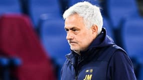 José Mourinho pendant un match de la Roma en avril 2023
