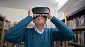Des seniors en immersion virtuelle.