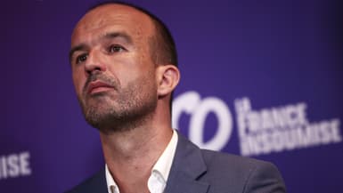 Manuel Bompard, le coordinateur de La France insoumise (LFI), le 7 juillet 2025 à Paris