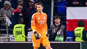 Dominik Greif avec l'OL e Ligue 1, le 2 octobre 2025