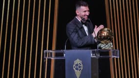 Lionel Messi à la cérémonie du Ballon d'or 2023, le 30/10/2023
