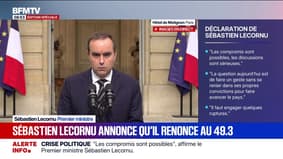 Sébastien Lecornu proposera "dans les prochains jours au président de la République une liste de membres du gouvernement qui devront accepter de rentrer dans une nouvelle méthode"