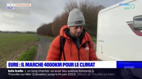 Eure: Craig Cohon, ancien cadre chez Coca, marche 4000 km pour sensibiliser sur le climat