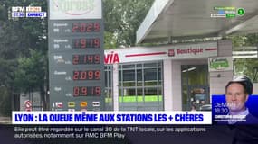 Pénurie de carburant à Lyon: beaucoup d'attente même devant les stations les plus chères