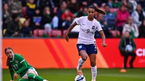 Maëlle Lakrar lors d'Irlande-France, le 6 juillet 2023
