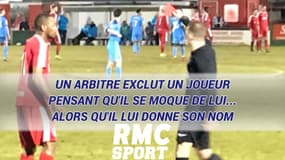 Un arbitre exclut un joueur pensant qu'il se moque de lui... alors qu'il lui donne son nom