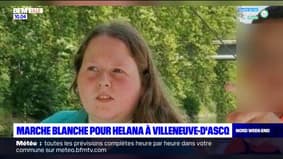 Villeneuve-d'Ascq: marche blanche après le meurtre d'Helana
