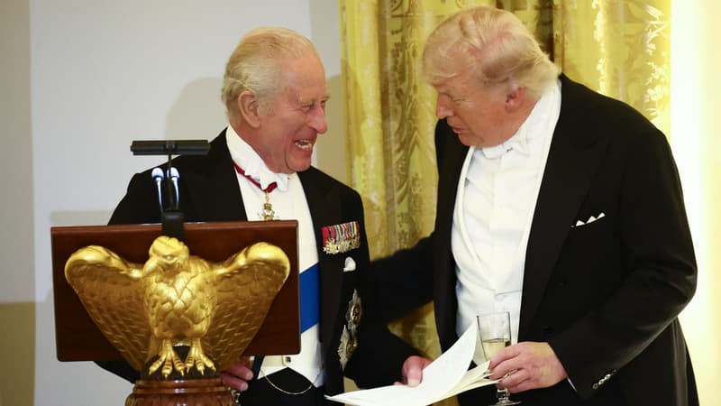 "Sans nous, vous parleriez français": la petite pique du roi Charles III face à Donald Trump