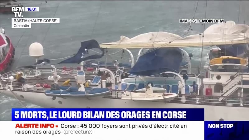 Corse: le bilan des violents orages s'alourdit à cinq morts