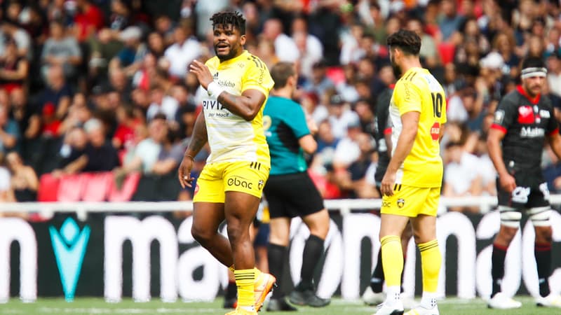 Jonathan Danty avec La Rochelle face au LOU, le 10 septembre 2022.
