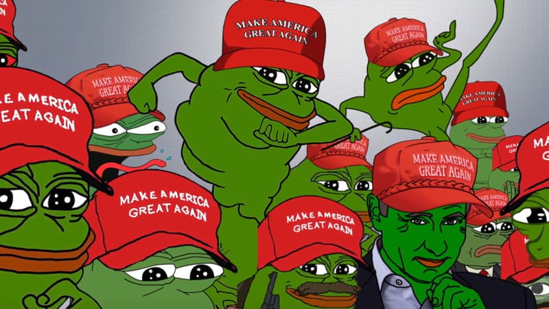 Pepe the Frog, l'un des symboles de l'alt-right américaine. 