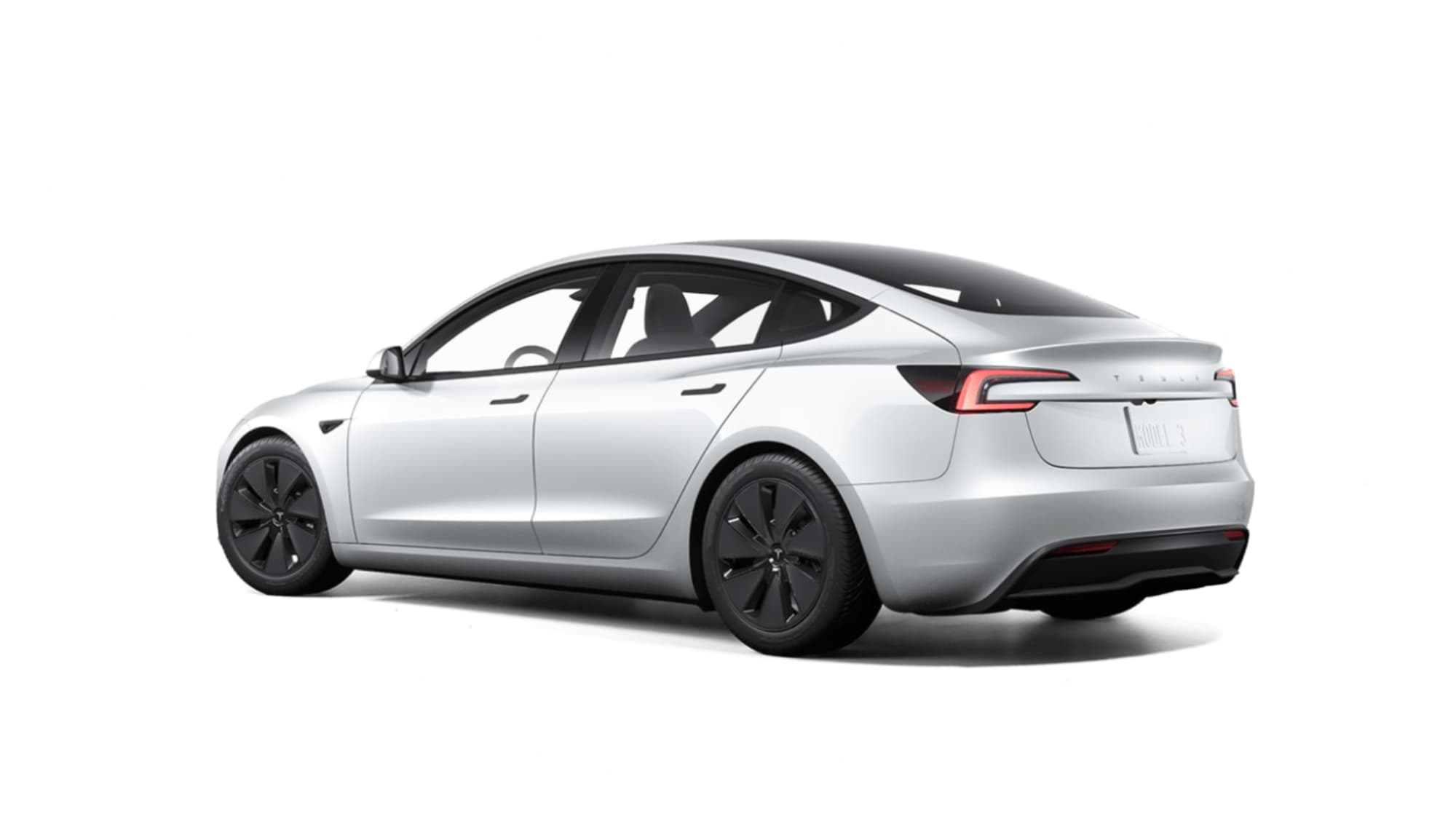 L'arrière évolue aussi par petites touches, avec des nouveaux feux, l'inscription Tesla en toutes lettres remplace le logo. 