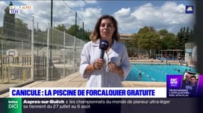 Forcalquier: la piscine gratuite face aux fortes chaleurs