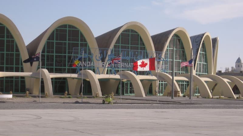 Aéroport de Kandahar en Afghanistan