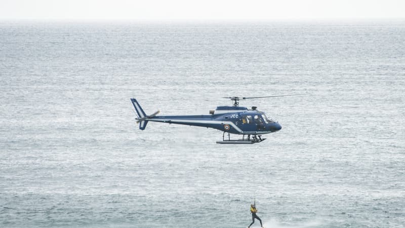 Un sauvetage en mer par hélicoptère le 6 août 2024. (Illustration)