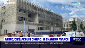 Marseille: le chantier de la cité scolaire Jacques Chirac avance