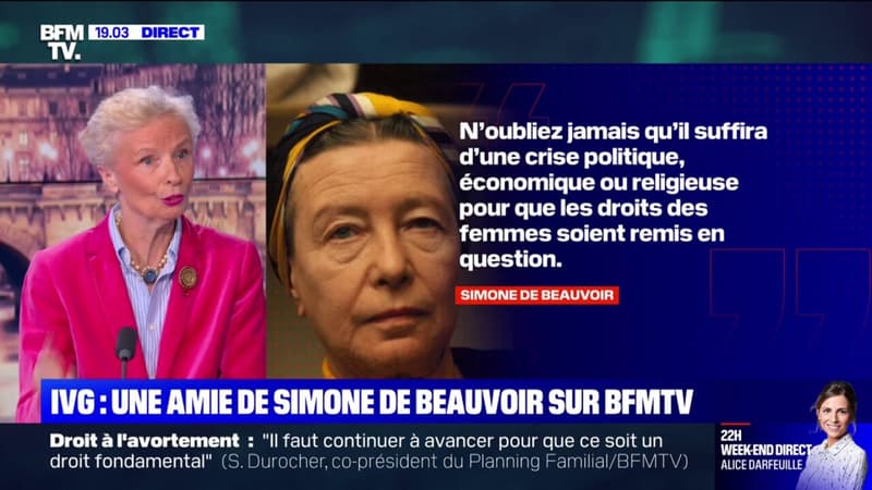Claudine Monteil, biographe et amie de Simone de Beauvoir, raconte le contexte d'une citation célèbre de la philosophe et icône féministe