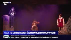 Le conte Pinocchio est revisité au théâtre des Mathurins qui propose version rock'n'roll