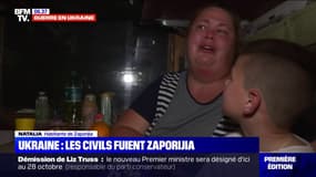 "Nous laissons toute notre vie derrière nous": en Ukraine, les civils fuient Zaporijia