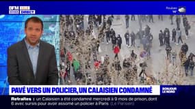 Un Calaisien condamné pour avoir lancé un pavé qui a heurté la tête d'un policier