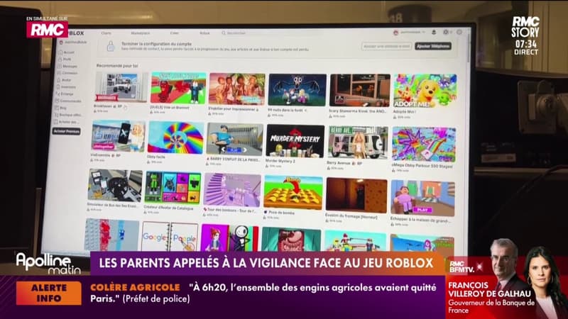 Les parents appelés à la vigilance face au jeu Roblox